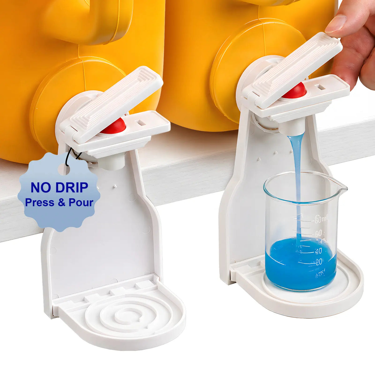 LaundryMate Detergent Dispenser Station – Cup Holder & Drip Tray Organizer