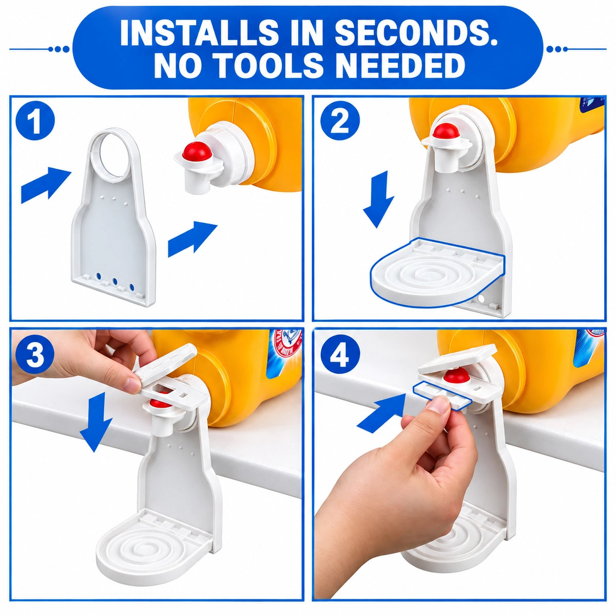 LaundryMate Detergent Dispenser Station – Cup Holder & Drip Tray Organizer
