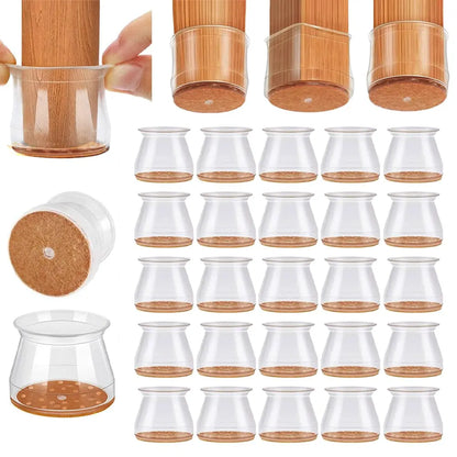 FloorGuard Universal Chair Leg Protectors – Heavy-Duty Covers for Hardwood & Tile