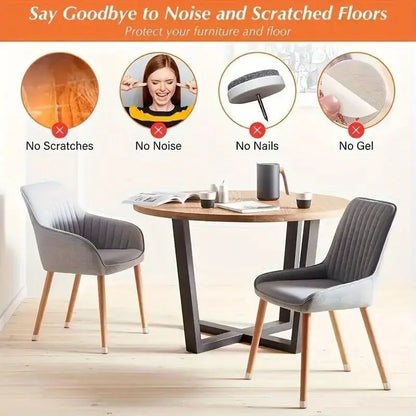 FloorGuard Universal Chair Leg Protectors – Heavy-Duty Covers for Hardwood & Tile