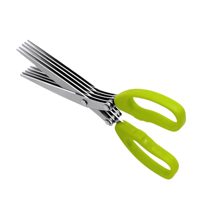 HerbMate 5-Blade Kitchen Scissors – Stainless Steel Herb & Coriander Shears