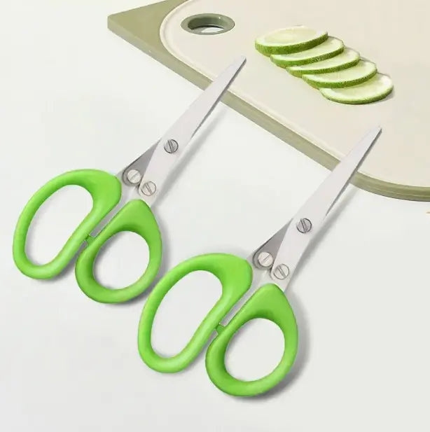 KitchenPro 5-Layer Multi-Function Scissors – Stainless Steel Cooking Shears
