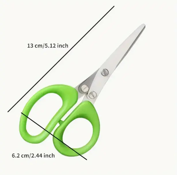 KitchenPro 5-Layer Multi-Function Scissors – Stainless Steel Cooking Shears
