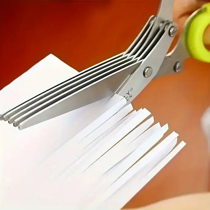 KitchenPro 5-Layer Multi-Function Scissors – Stainless Steel Cooking Shears