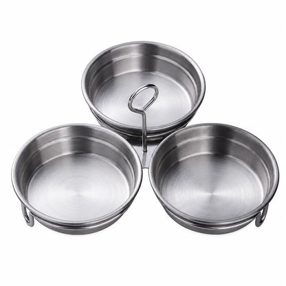 EggMate 3-Cavity Stainless Steel Egg Poacher – Steaming Mold with Handle
