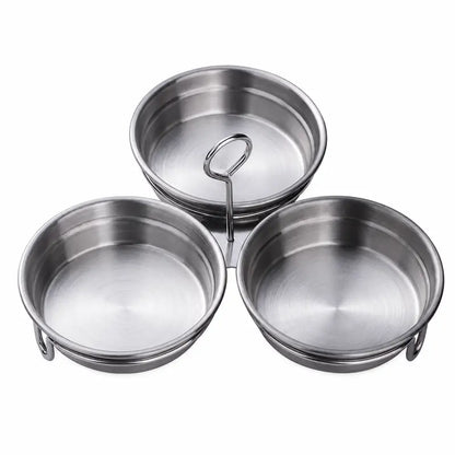 EggNest 3-Cavity Stainless Steel Poacher – Steaming Mold with Handle