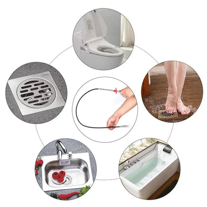 ClawReach 4-Claw Flexible Grabber – 78.74" Drain & Pipe Cleaning Tool