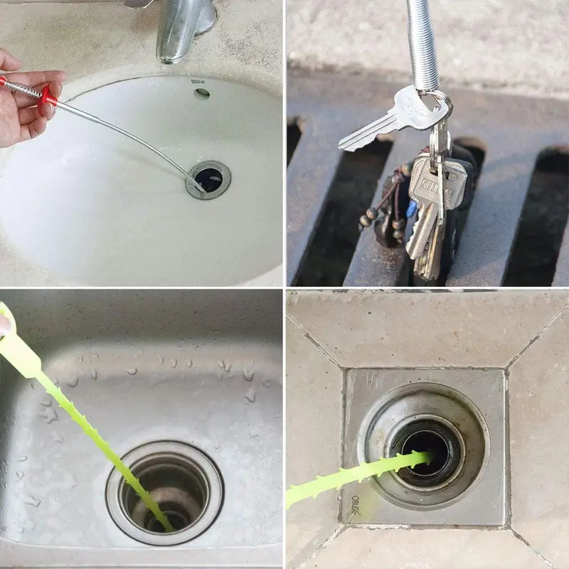 ClawReach 4-Claw Flexible Grabber – 78.74" Drain & Pipe Cleaning Tool