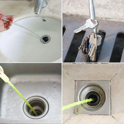 ClawReach 4-Claw Flexible Grabber – 78.74" Drain & Pipe Cleaning Tool
