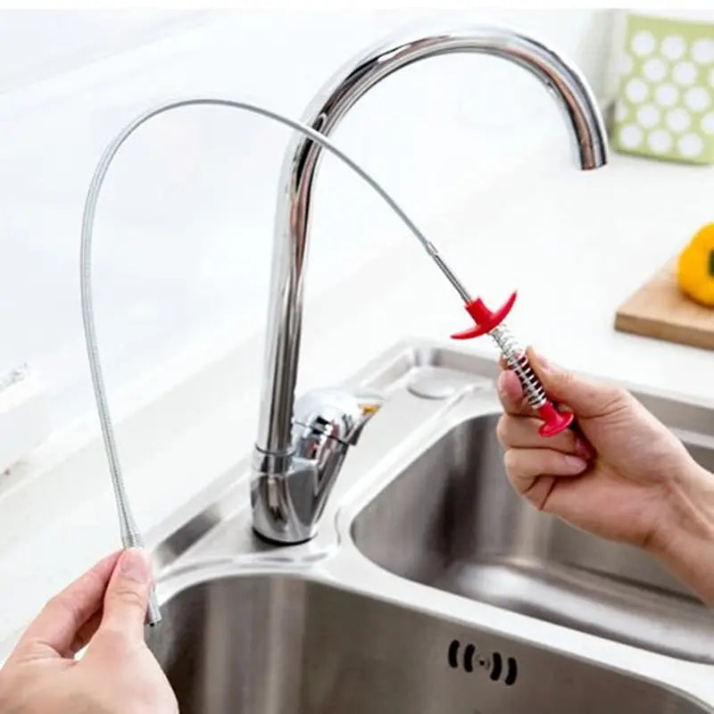 ClawReach 4-Claw Flexible Grabber – 78.74" Drain & Pipe Cleaning Tool