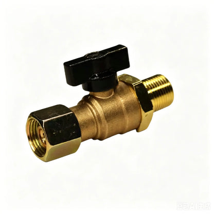 BrakeFlow Brass Air Brake Cut-Off Valve – M18x1.5 for Semi Trailers & Heavy-Duty Vehicles