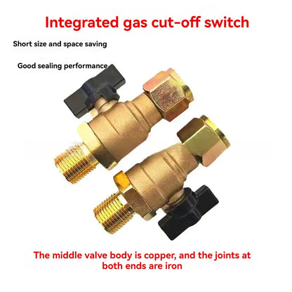 BrakeFlow Brass Air Brake Cut-Off Valve – M18x1.5 for Semi Trailers & Heavy-Duty Vehicles