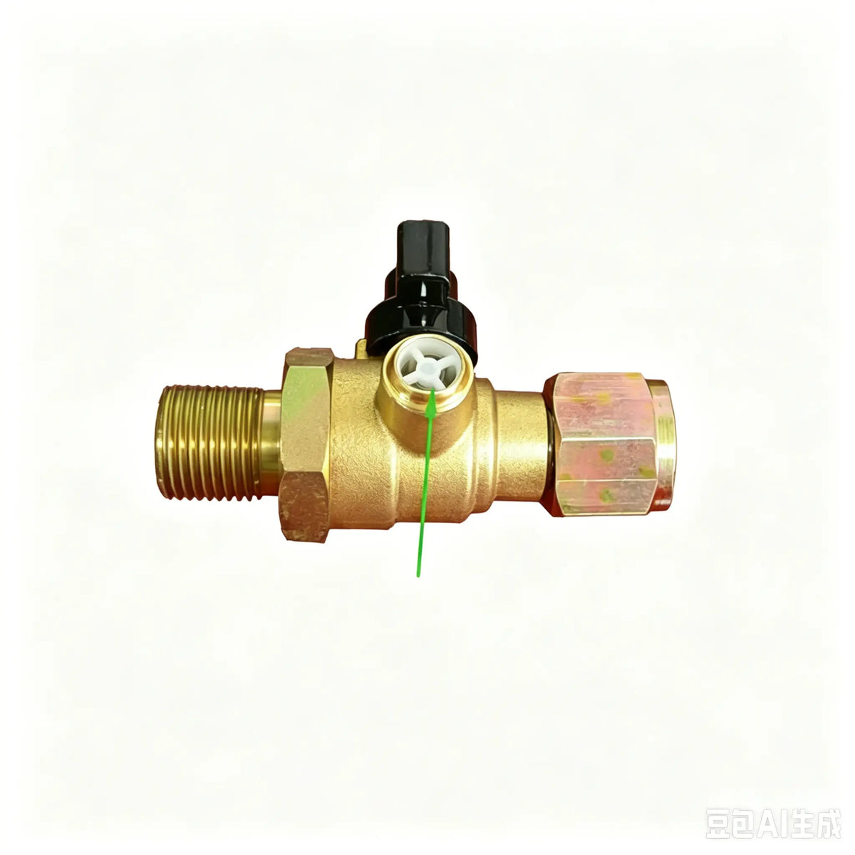 BrakeFlow Brass Air Brake Cut-Off Valve – M18x1.5 for Semi Trailers & Heavy-Duty Vehicles