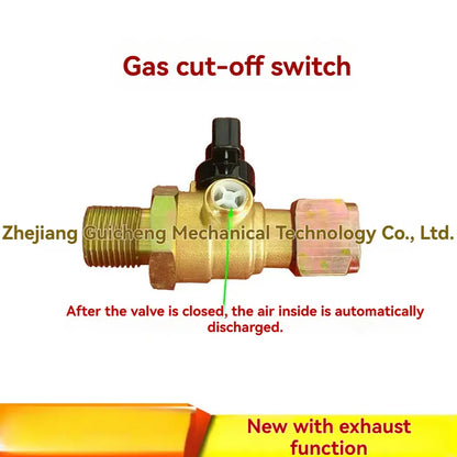 BrakeFlow Brass Air Brake Cut-Off Valve – M18x1.5 for Semi Trailers & Heavy-Duty Vehicles