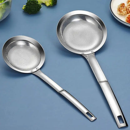 SkimPro SUS304 Fine Mesh Skimmer – Stainless Steel Oil & Fat Strainer Spoon