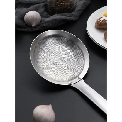 SkimPro SUS304 Fine Mesh Skimmer – Stainless Steel Oil & Fat Strainer Spoon
