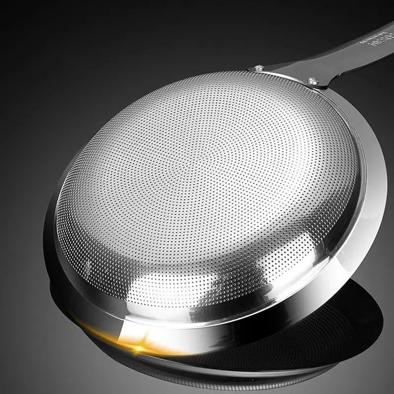 SkimPro SUS304 Fine Mesh Skimmer – Stainless Steel Oil & Fat Strainer Spoon