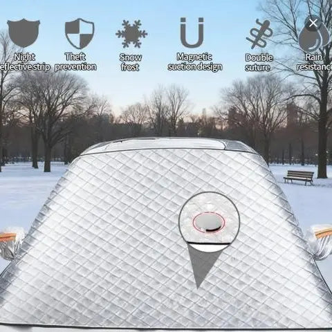 FrostGuard All-Season Windshield Cover – Waterproof Snow, Ice & Sun Shield