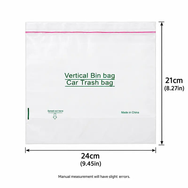 CleanRide Self-Adhesive Car Trash Bags – 20/40 Pack Disposable Interior Waste Bags