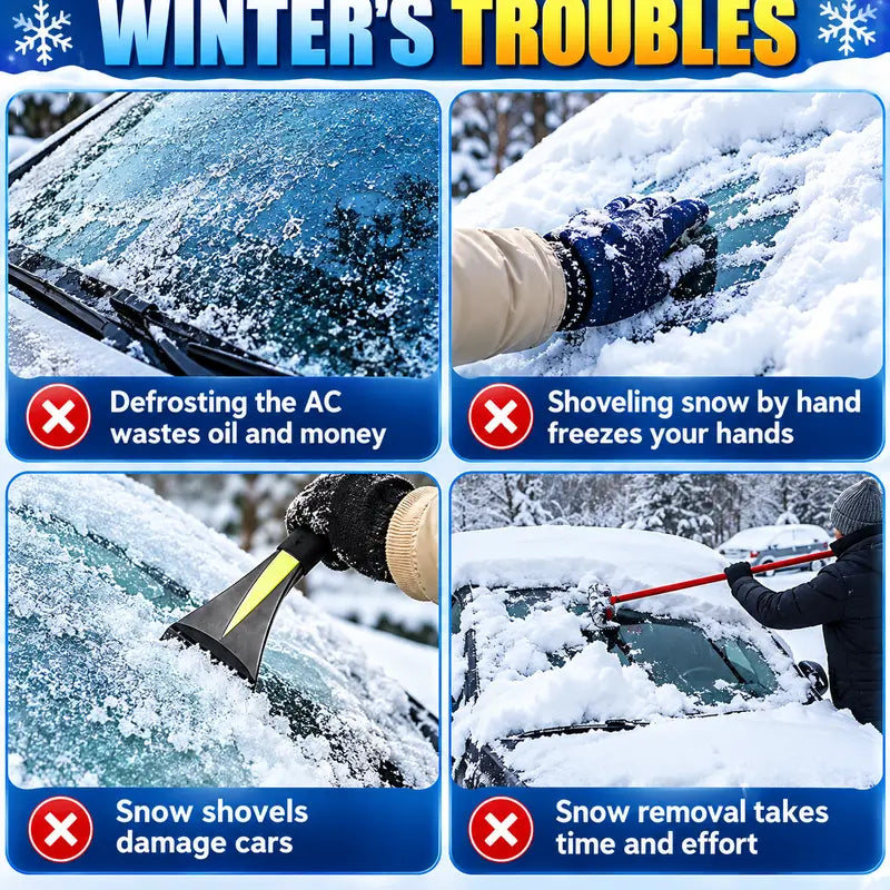FrostShield Magnetic Windshield Cover – 3-Layer Snow & Ice Protection with Mirror Covers