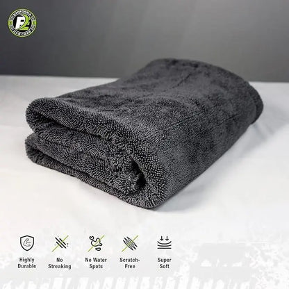 DryMax 1300GSM Microfiber Car Drying Towel – 24×36" Twisted-Loop Detailing Towel
