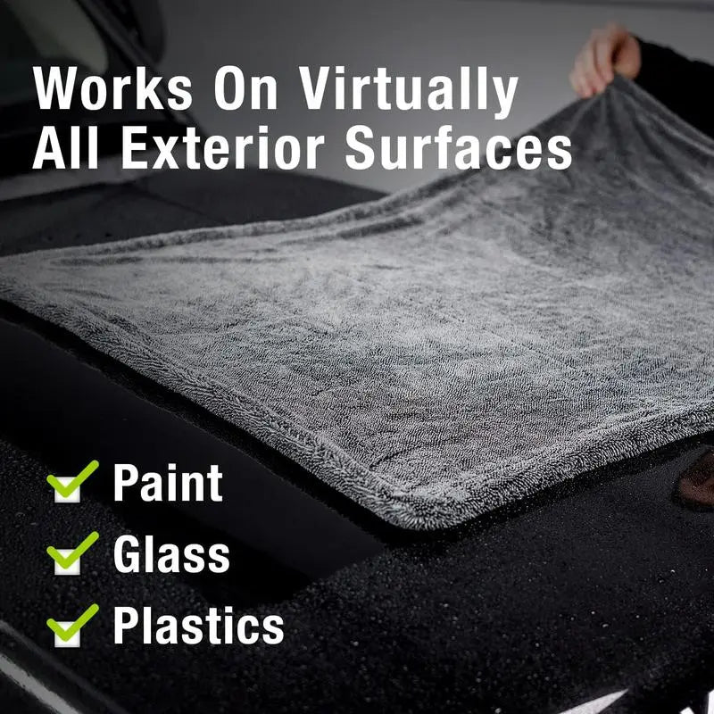 DryMax 1300GSM Microfiber Car Drying Towel – 24×36" Twisted-Loop Detailing Towel