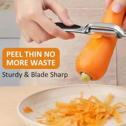 PeelMate 2-Piece Stainless Steel Peeler Set – Non-Slip Kitchen Prep Tools