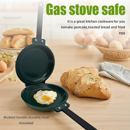 FlipMate Double-Sided Nonstick Frying Pan – Easy Pancake, Egg & Omelet Cooker