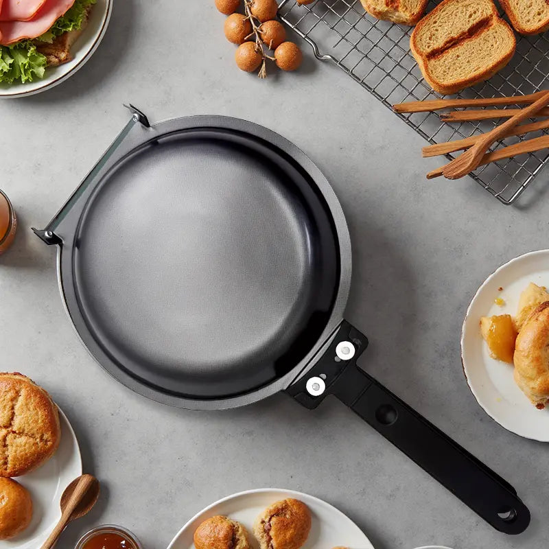 FlipMate Double-Sided Nonstick Frying Pan – Easy Pancake, Egg & Omelet Cooker