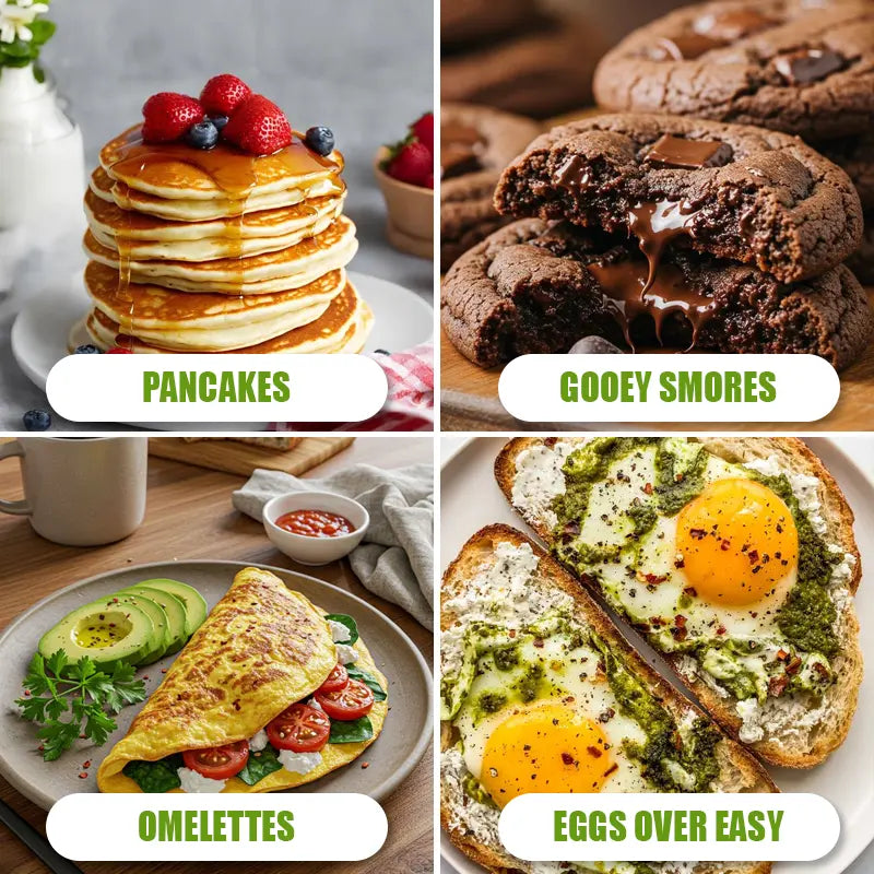 FlipMate Double-Sided Nonstick Frying Pan – Easy Pancake, Egg & Omelet Cooker