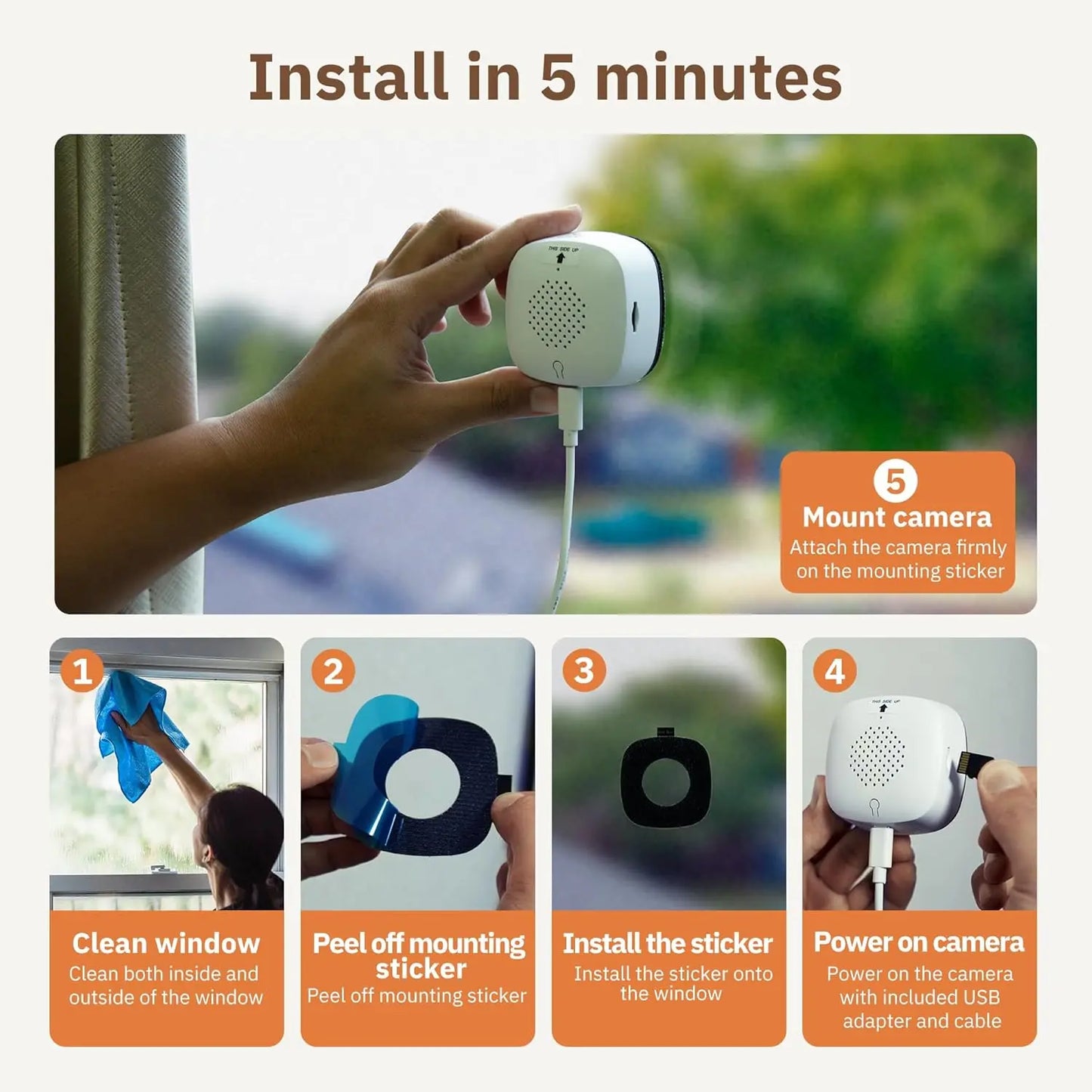 3MP 2K Window Camera