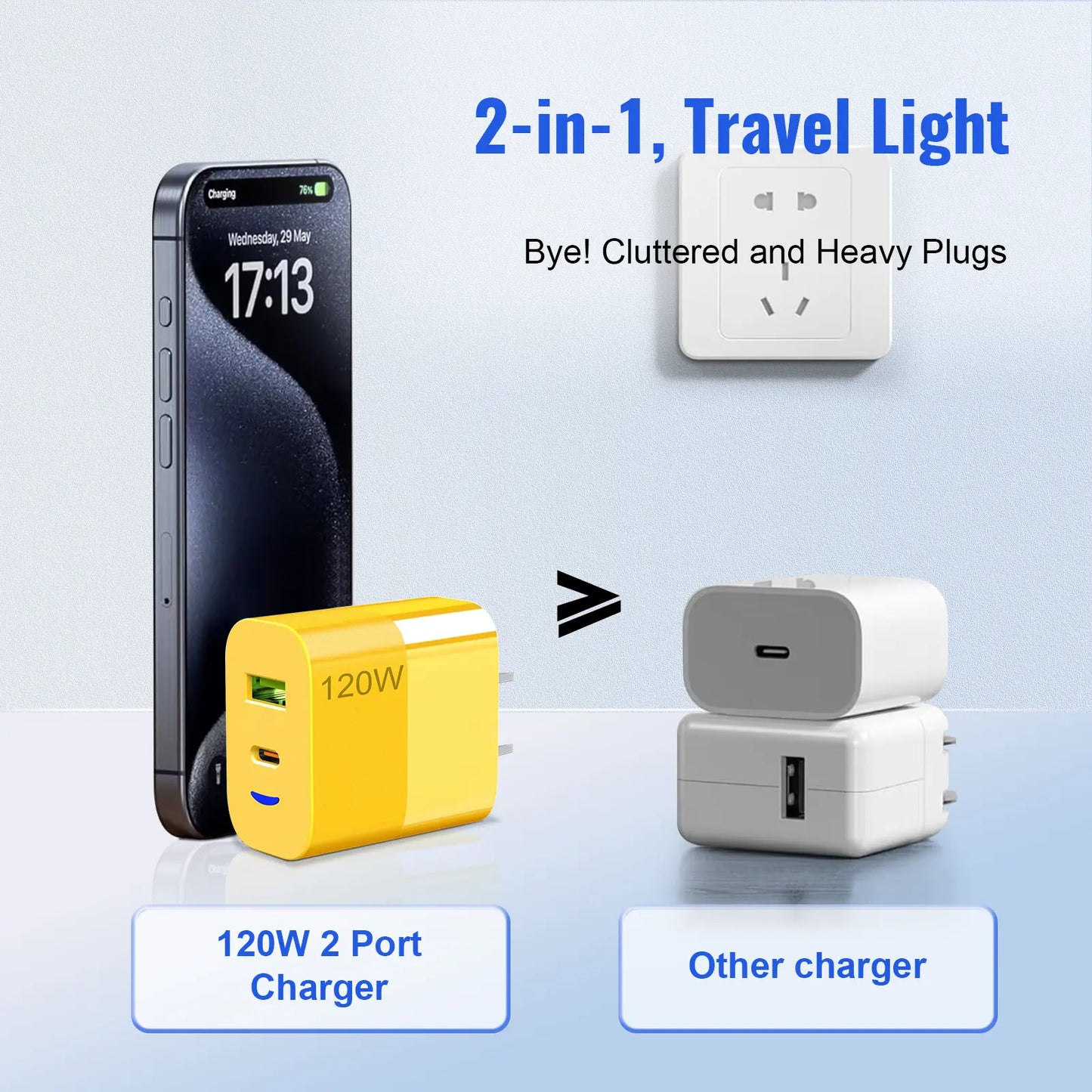1-Pack Portable Fast Charger