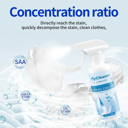 (2 Pack) FlyCleanse Clothing emulsifier，Non-Ionic Laundry Pre-Treatment for Vintage Clothes & Thrift Finds