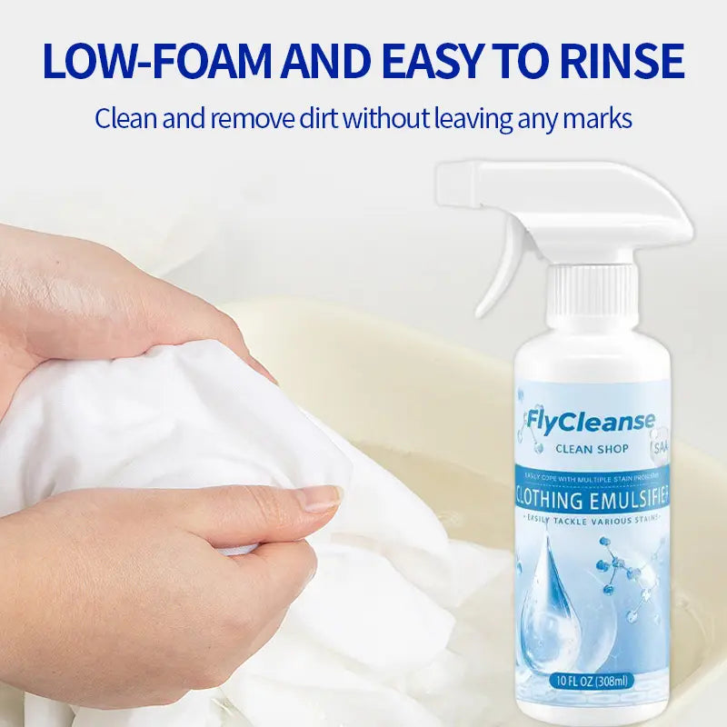 (2 Pack) FlyCleanse Clothing emulsifier，Non-Ionic Laundry Pre-Treatment for Vintage Clothes & Thrift Finds