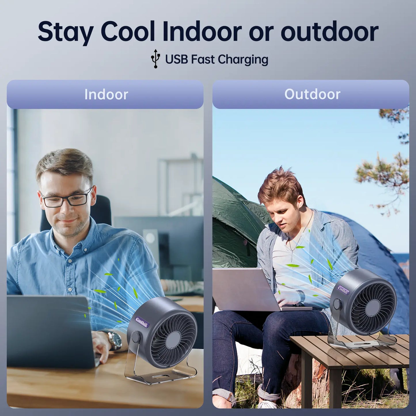Coolhill Desktop Fan Turbo Table Fan