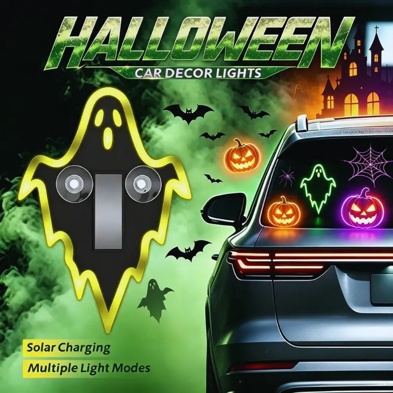 GlowRide Solar Neon Car Light – Wireless LED Interior Ambient Decor