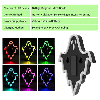 GlowRide Solar Neon Car Light – Wireless LED Interior Ambient Decor
