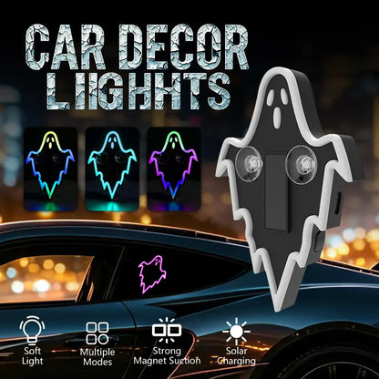 GlowRide Solar Neon Car Light – Wireless LED Interior Ambient Decor