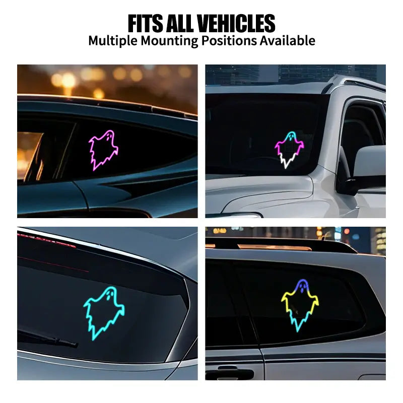 GlowRide Solar Neon Car Light – Wireless LED Interior Ambient Decor