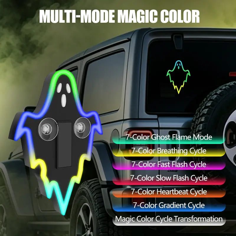 GlowRide Solar Neon Car Light – Wireless LED Interior Ambient Decor