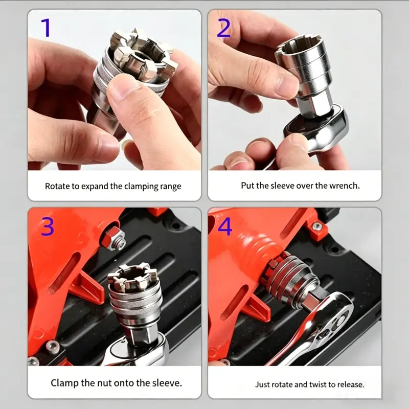 One Wrench, Infinite Sizes – Ultimate Universal Adjustable Maintenance Tool