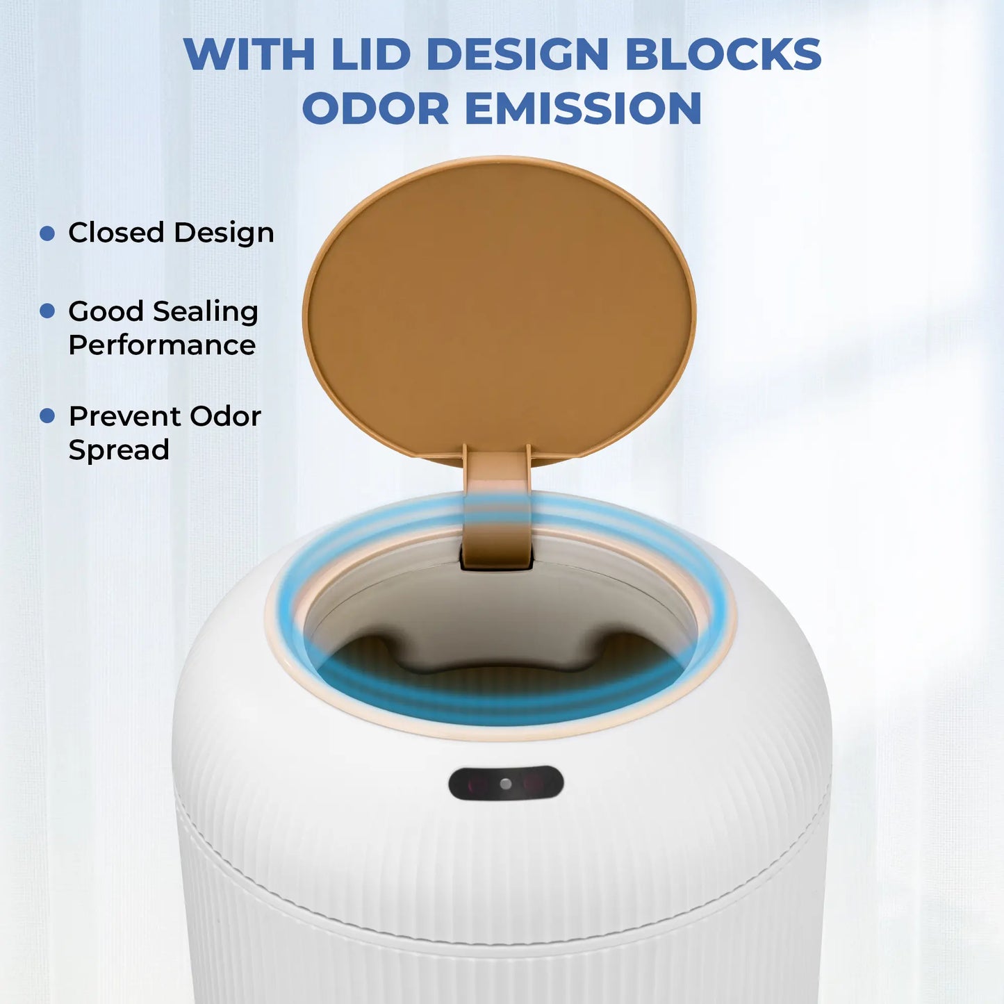 Pukomc Smart Induction Waterproof Trash Can