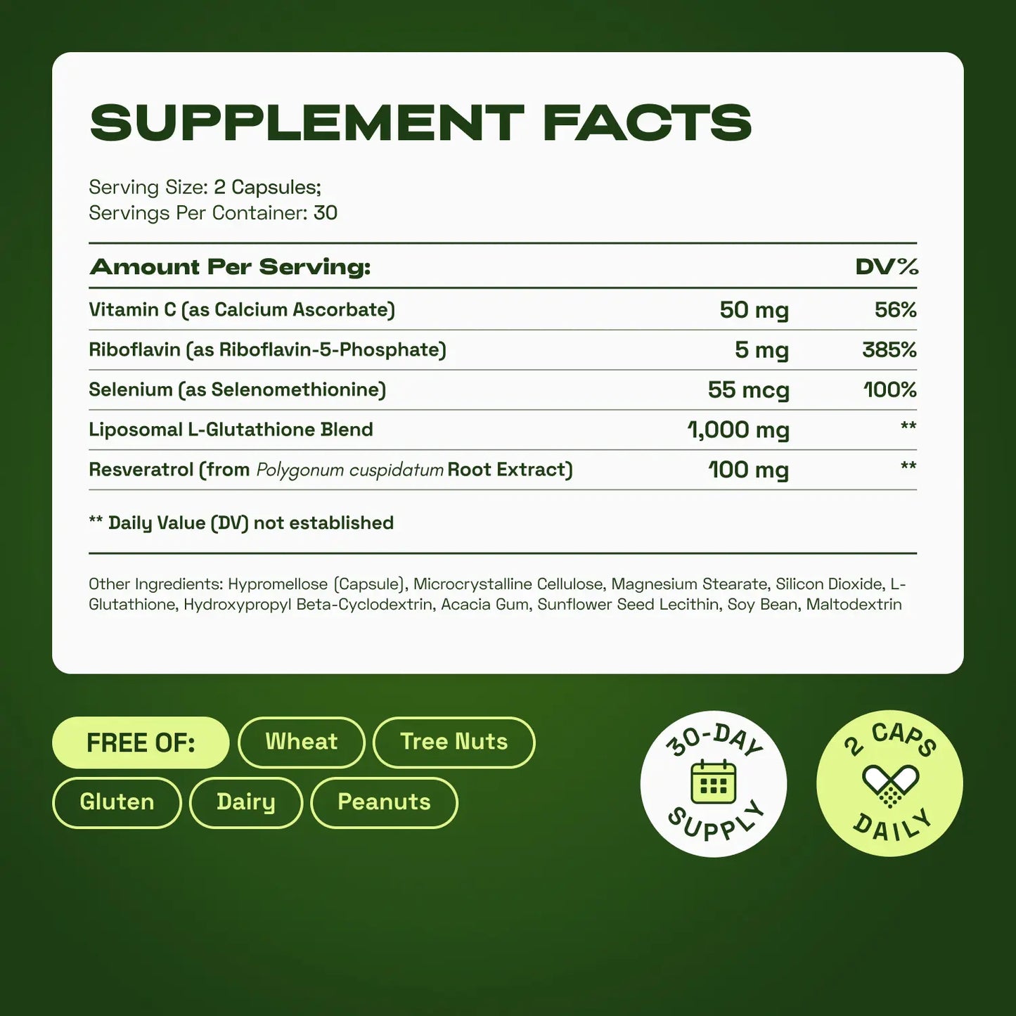 Ultimate Liposomal Glutathione with Resveratrol for Cellular Defenses