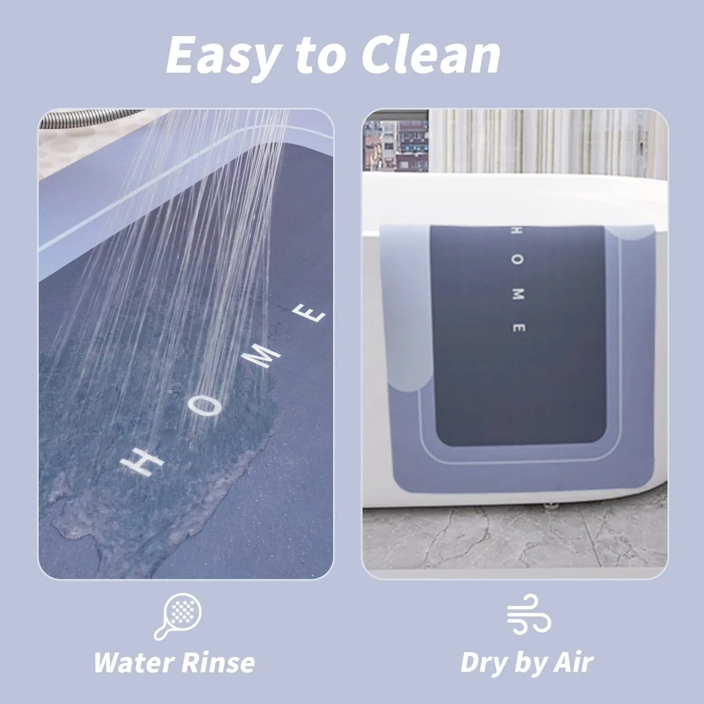 Bathroom Toilet Mat, 1/3pcs Non-slip Bathroom Floor Mat
