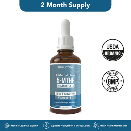 L- Methylfolate 15mg + B12 Pro Strength