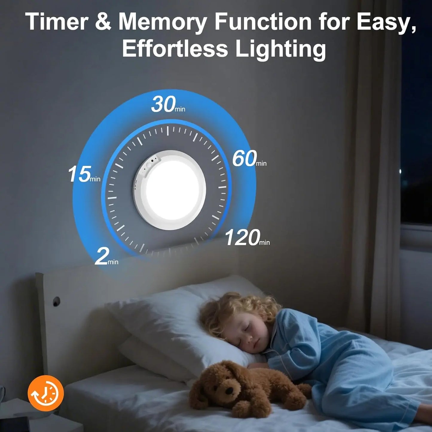 Rechargeable Motion Sensor Ceiling Light with Remote