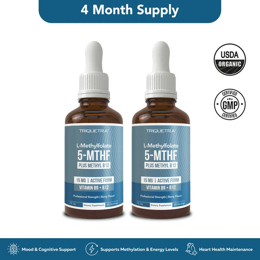 L- Methylfolate 15mg + B12 Pro Strength