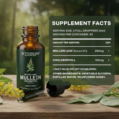 Betterbrand Mullein Leaf & Chlorophyll Drops