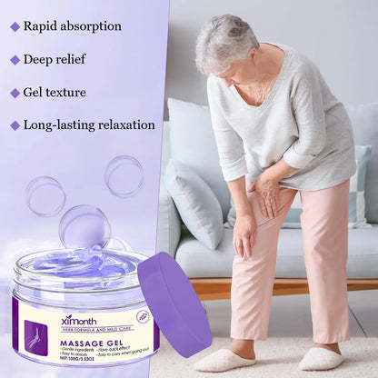 (2 Pack) Ximonth Fast Absorbing Non-Greasy Joint Care Gel for Daily Muscle & Joint Relief