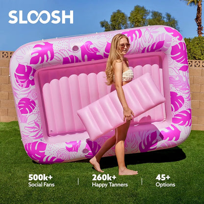 Inflatable Tanning Pool Lounger – Ultimate Sunbathing Water Air Mattress